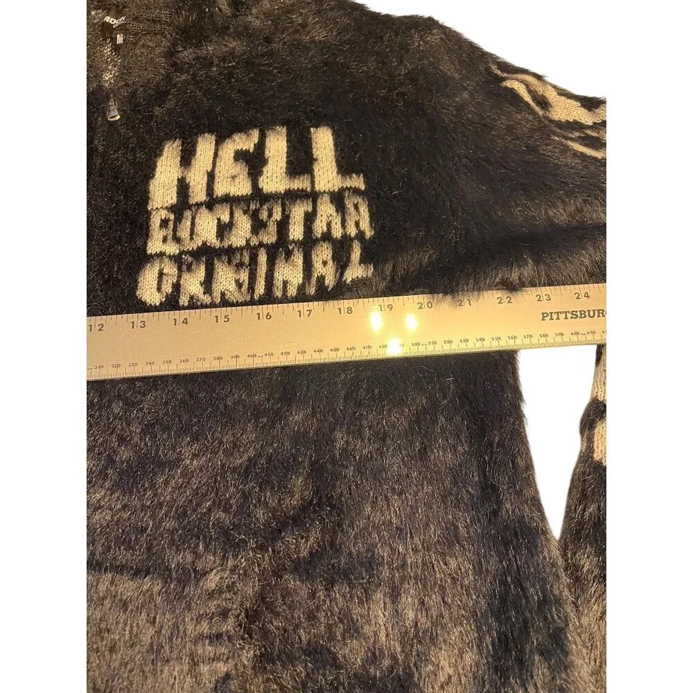 NWT Rockstar Original 'Hell' Black Track Suit Hoodie & Pants Small